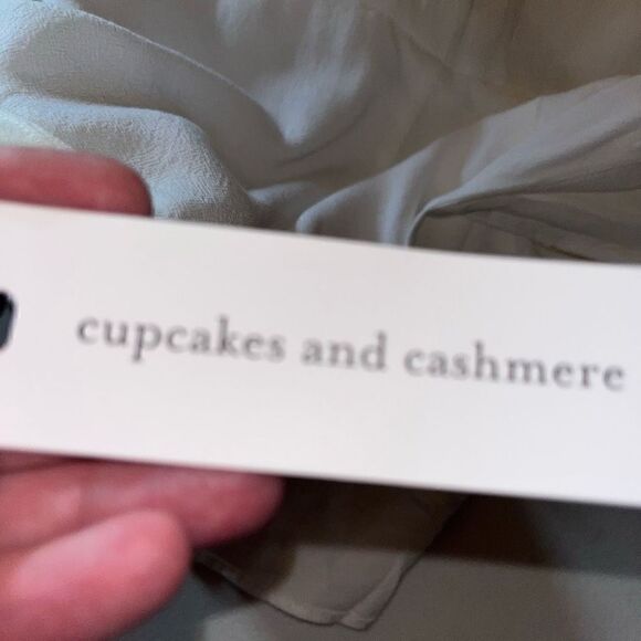 NWT Cupcakes & Cashmere white wrap dress small - Picture 7 of 8